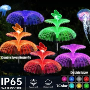 4PCS Garden Solar Fireworks Fairy String LED Lights Jellyfish Outdoor Stake Lamp - Picture 1 of 18