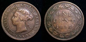 CANADA 1895 Large Cent F/VF - Picture 1 of 1