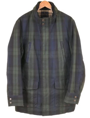 Brooks Brothers Scottish Halley Wax Cotton Tartan Blackwatch Parka Jacket L - Image 1 of 4