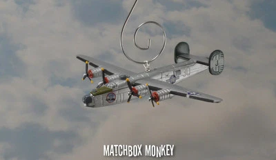 B-24 D Liberator WWII World War II Christmas Ornament Airplane USAF Hare Power - Image 1 of 4
