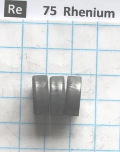 3 x 10+ gram, total 1oz 31.1 gram Rhenium metal pellets 99.99% element 75 sample - Picture 1 of 4