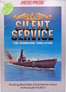 ATARI XL/XE  -- SILENT SERVICE: THE SUBMARINE SIMULATOR (MICROPROSE - DISK) - Picture 1 of 8