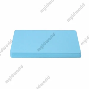 Tarjetas de PVC azul claro, CR80,30 mil, tamaño de tarjeta de crédito - EE. UU. - paquete de 10 - Imagen 1 de 2