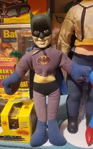 Vintage 80s Batman Plush Doll with Suction Cups 13 1/2" DC Comics - Picture 1 of 3