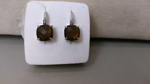 Orecchini in argento 925 con pietra topazio - Foto 1 di 1