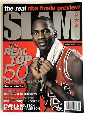 MICHAEL JORDAN 1997 QUIOSCO REVISTA SLAM CON PÓSTER INTACTO * CHICAGO BULLS Foto 1 de 4