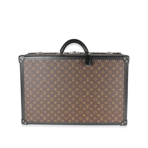 LOUIS VUITTON（LV） Louis Vuitton Monogram Macassar e bauletto in pelle nera Alzer 60