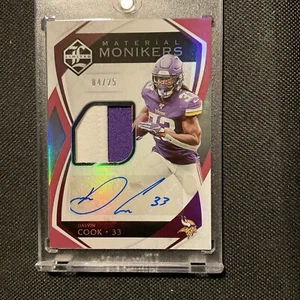 2019 Panini Limited Material Monikers Delvin Cook. Auto 4/25 - Bild 1 von 3