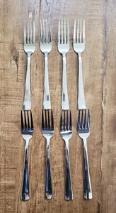 Juego de 8 tenedores de mesa de cena de acero inoxidable con patrón gris Oneida W-15 China - Imagen 1 de 7