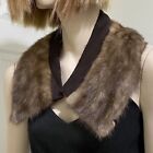 Vintage Genuine Mink Rabbit Fur Collar For Sewing DIY