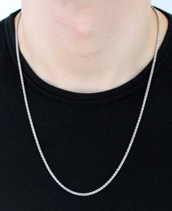 925 Sterling Silber Weizen 060 (Spiga) Kette Halskette 2,5 mm - Made in Italy - Bild 1 von 6