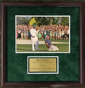 Rory McIlroy PGA Golfer Laser Engraved Signature Series Custom Framed Display - Picture 1 of 5