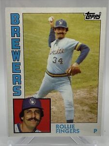 1984 Topps Rollie Fingers carte baseball #495 comme neuve - livraison gratuite