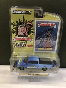 Green Light Green Machine 2015 RAM 1500 Snow Plough Garbage Pail Kids 1/64 Scale - Picture 1 of 7