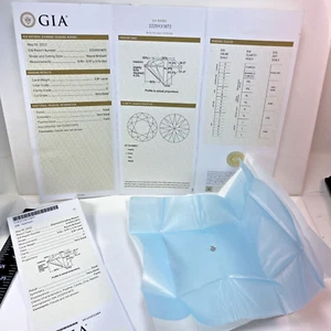 GIA Graded Certified 0.81Ct Diamond Color I Clarity I1 Very Good Cut - Picture 1 of 6