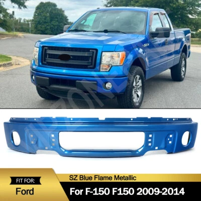 SZ Blue Flame Steel Front Bumper Face Bar Fit 2009-2014 Ford F150 F-150 Pickup - Imagem 1 de 4