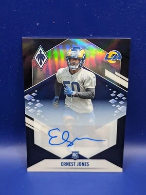2021 Panini Phoenix Rookie Autograph AUTO BLACK #187 Ernest Jones 5/5 RC - Image 1 of 4