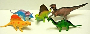 Prehistoric Dinosaur Toy Figures. Up to 8" tall. Lot of 5 - Picture 1 of 4
