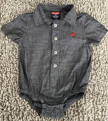 Wrangler Bebé Niño Una Pieza Talla 18 Meses Cuello Botón Foto 1 de 4