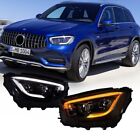 For Mercedes-Benz W253 2016-2022 GLC Upgrade LED Headlight DRL Projector 1 Pair