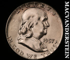 1957 Franklin Half Dollar - Choice Gem Brilliant Uncirculated Lustrous #U5057