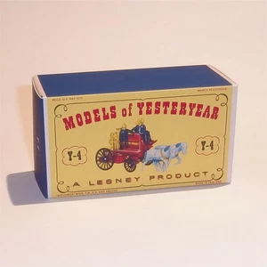 Matchbox Lesney Yesteryear 4 b Shand Mason Fire Engine D1 Style Repro Box - Picture 1 of 4
