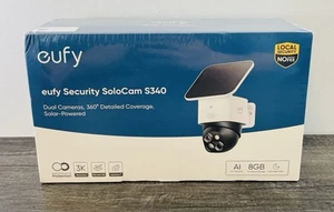eufy SoloCam S340 Solar Wireless Security Camera Outdoor Dual Cam 360° Guardian - Picture 1 of 6