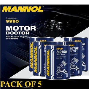 5x300mL MANNOL Motor Doctor Anti Friction Engine Oil Additive Stop Smoke - Picture 1 of 7