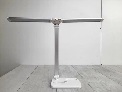 iVict Schreibtischlampe mit Doppelarm, weiß B-WARE - Bild 1 von 4