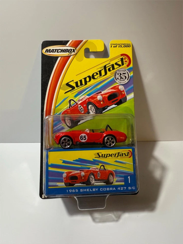 Matchbox Superfast 1965 Shelby Cobra 427 S/C #1 rojo A06 Foto 1 de 1