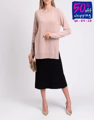 RRP€590 N 21 Cashmere Jumper IT38 US2 UK6 XS Open Back Crew Neck Made in Italy - Image 1 of 4