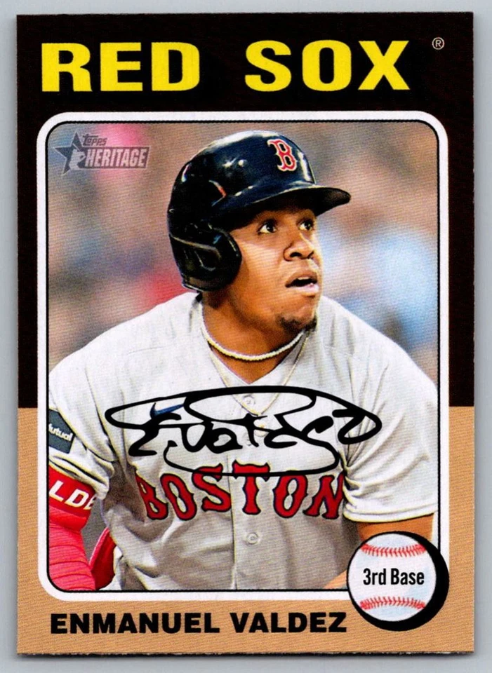 2024 Topps Heritage Enmanuel Valdez Boston Red Sox #288 - Image 1 of 2
