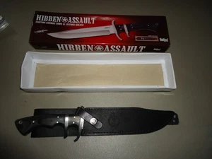 Gil Hibben Assault Custom Combat Knife & Leather Sheath GH5025 - Picture 1 of 3