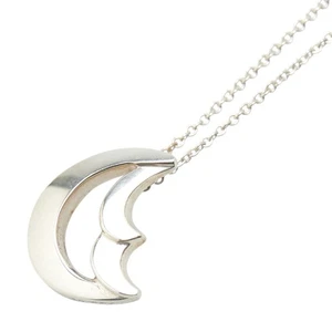 TIFFANY&Co. Crescent moon Necklace Women 【Used】 - Picture 1 of 7