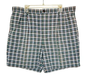 Tommy Hilfiger Vintage Men's Plaid Casual Shorts Size 40 Green Orange Blue Color - Picture 1 of 12
