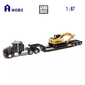 Remolque Diecast Masters 1:87 Kenworth 680 y Lowboy con modelo de excavadora 320D L - Imagen 1 de 1