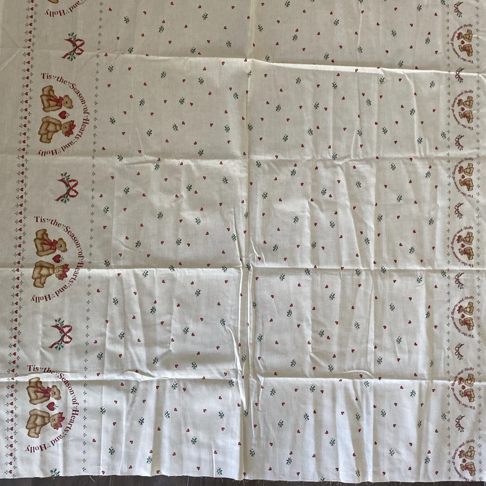 Daisy Kingdom Tis The Season Border 34114 Pasado y Presente 1995 Osos Beige 2 Yardas Foto 1 de 4