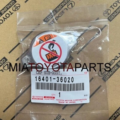 Genuine Toyota Avalon Camry Scion Radiator Cap Sub-Assembly  16401-36020 Yaris - Image 1 of 4
