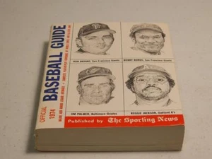 The Sporting News Baseball official Guide 1974 Paperback Bobby Bonds Jim Palmer - Picture 1 of 6