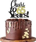 Sumerk Cheers to 65 Years Cake Toppers 65th Birthday Cake Topper Wedding Anni...