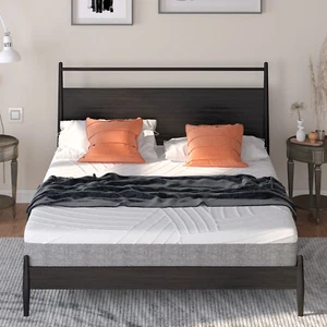 Costway 8" Mattress Multi-layer Mattress w/ Removable Jacquard Cover Queen - Picture 1 of 7