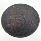 1800s Antique 'Advance New Zealand' Milner & Thompson One Penny Coin Token Rare