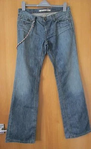 ladies FAKE LONDON GENUIS BLUE DENIM JEANS SIZE 31" WAIST - 32" LEG - Picture 1 of 10