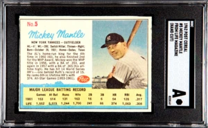 Mickey Mantle 1962 Post Cereal Life Magazin #5 New York Yankees SGC authentisch - Bild 1 von 7
