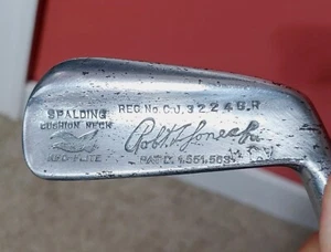 RARE! 1930's Spalding Autograph ROBERT T JONES- KRO FLITE- 1 IRON- EXC. COND.! - Picture 1 of 6