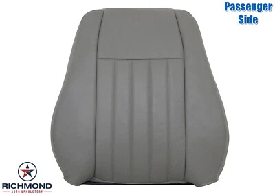 Jeep Liberty 2005 2006 2007 - lado del pasajero inclinado trasero cuero cubierta de asiento gris Foto 1 de 4