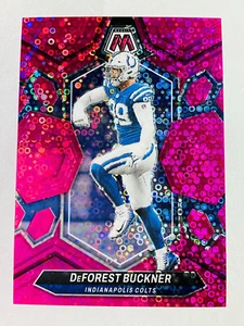 2024 Panini Mosaic DeFOREST BUCKNER #97 Colts Pink Disco 1/20 - Picture 1 of 2