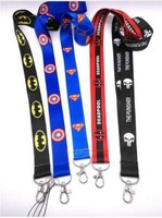 lot Cartoon Avengers superman Neck Straps Key Chains Lanyard ID Holder a62