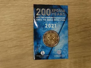 2 Euro Griechenland 2021 200. Jahr Griechischen Revolution in Original Coincard - Bild 1 von 4