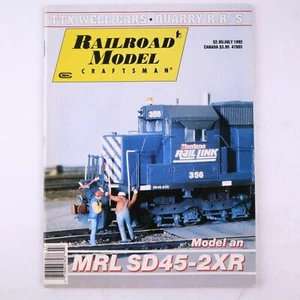 Railroad Model Craftsman Magazine July 1992 MRL SD45-2XR Model - Picture 1 of 2